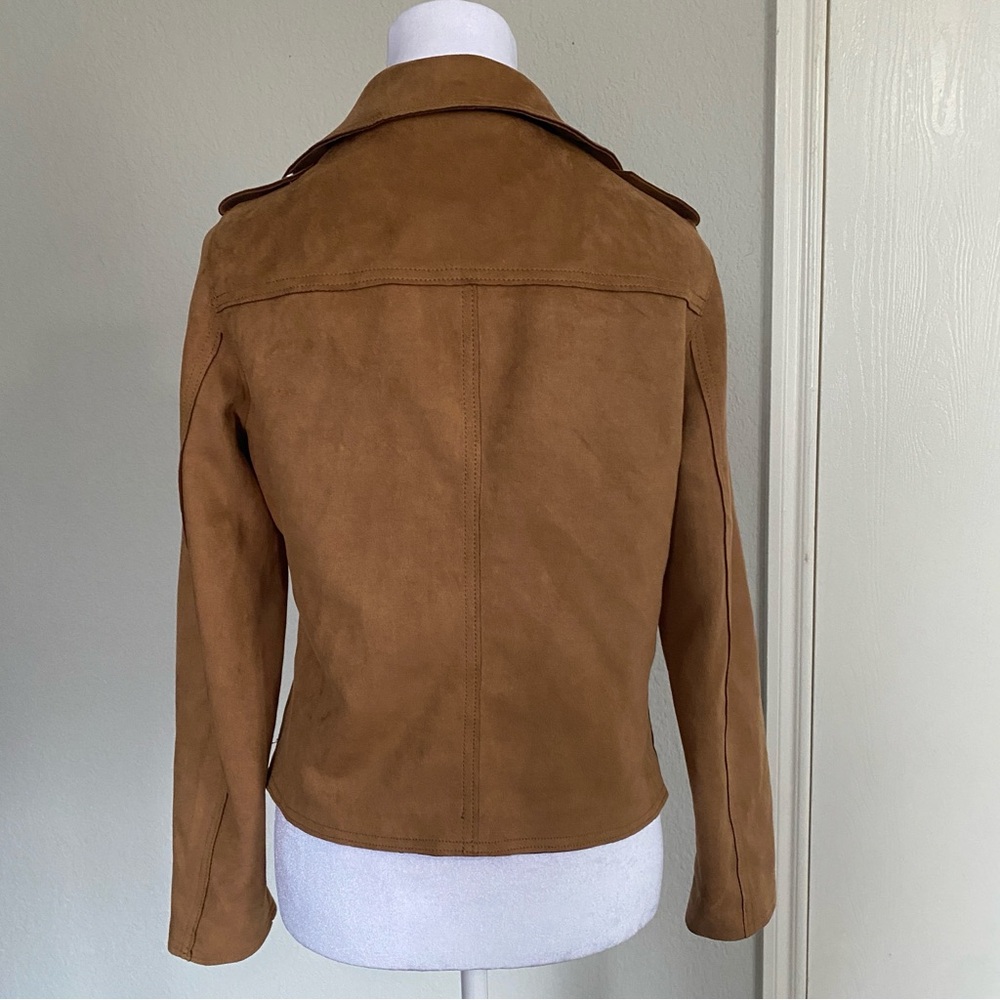 Tahari Women's Brown Leather Jacket - Picture 6 of 8